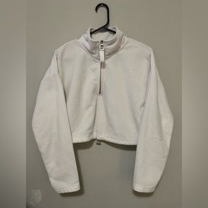 White quarter zip
